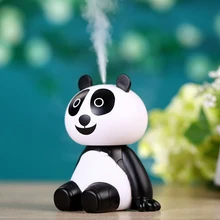 Мини-увлажнитель воздуха Портативный панда Форма увлажнитель USB светодио дный огни ультразвуковой увлажнитель аромат стайлинга автомобилей