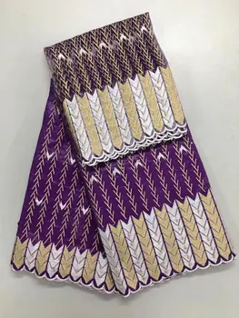 

5yard bazin riche getzner purple with 2yards african tulle fabric free shipping latest high quality bazin riche fabric for dress