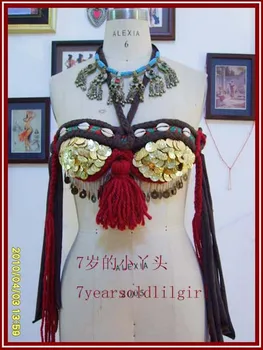 

Tribal belly dance bra B 26
