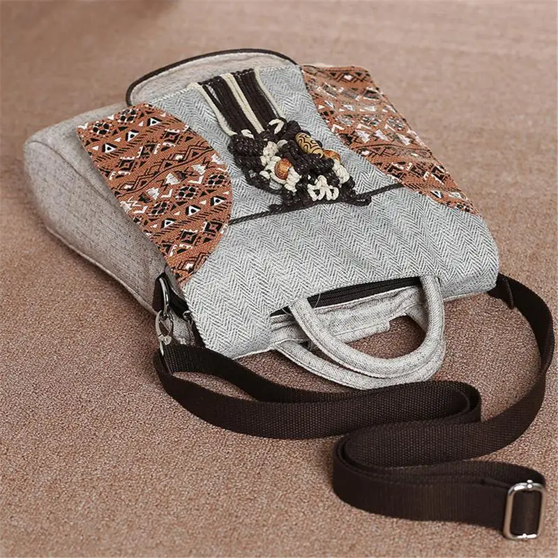 Винтажный мини-рюкзак для женщин, женские брезентовые маленькие рюкзаки ручной работы с бисером для девочек-подростков, женская сумка через плечо Mochila