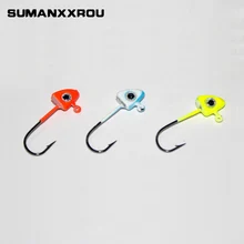 5 шт./лот свинцовая Мормышка крюк наживки рыболовные PESCA крючки рыболовный крючок водоемов с 3D глаз YG24