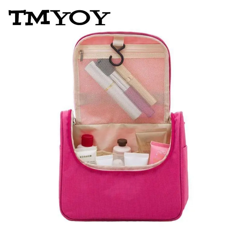 TMYOY women Zipper Wash Bag Waterproof Nylon Cosmetic Bag Multifunction