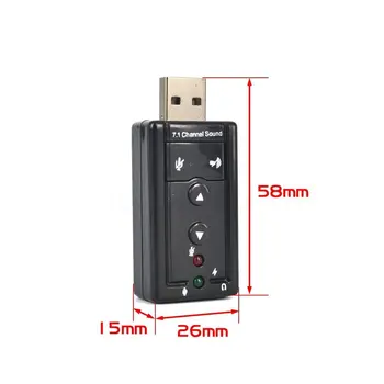 

USB7.1 independent sound card external sound card computer notebook sound card WIN7 free drive high sound quality
