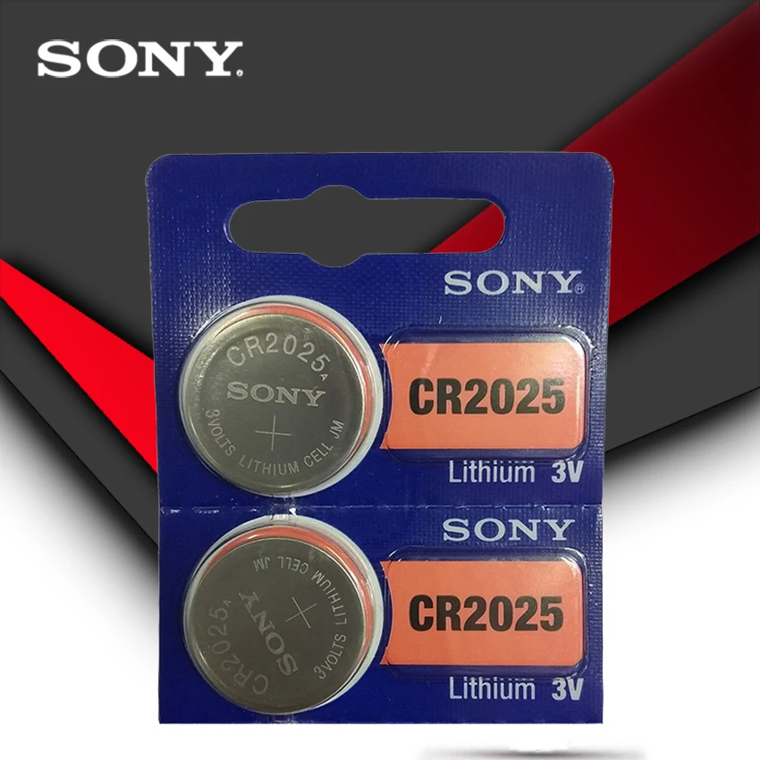 

2PCS/LOT SONY Original cr2025 Button Cell Batteries cr2025 3V Lithium Coin Battery For Watch Calculator Weight Scale