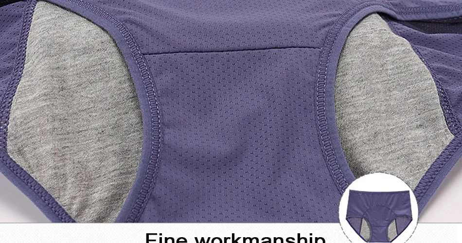 Menstrual Period High Waist Underwear Women Cotton Panties Ladies Seamless Lengthen Panties Physiological Leakproof Female Pants Briefs (27)