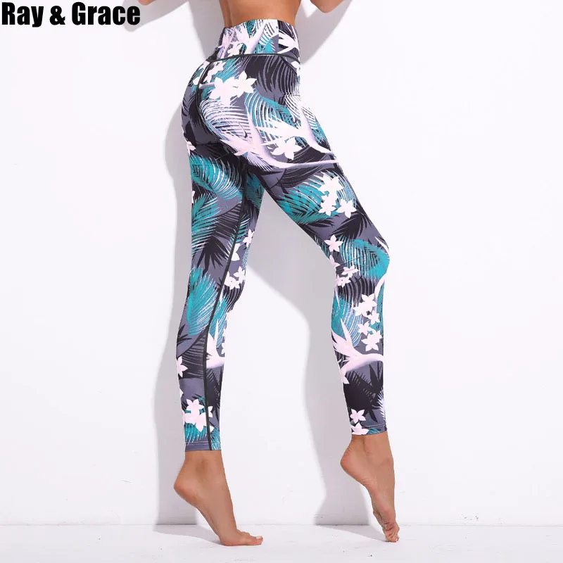 

RAY GRACE Sports Yoga Pants Women Seamless Leggings Sexy Tights Yoga Fitness Leggings Running Gym Stretch Sports Pants Trousers