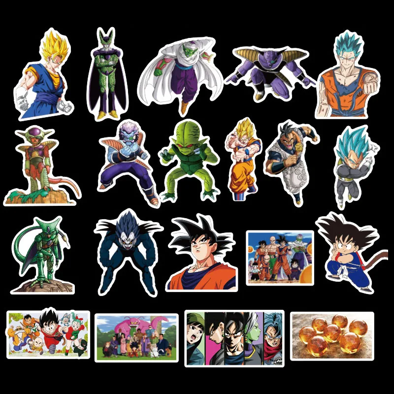 100 шт. супер Z стикер Dragon Ball s аниме Гоку Вегета наклейки на ноутбук чемодан Гитара