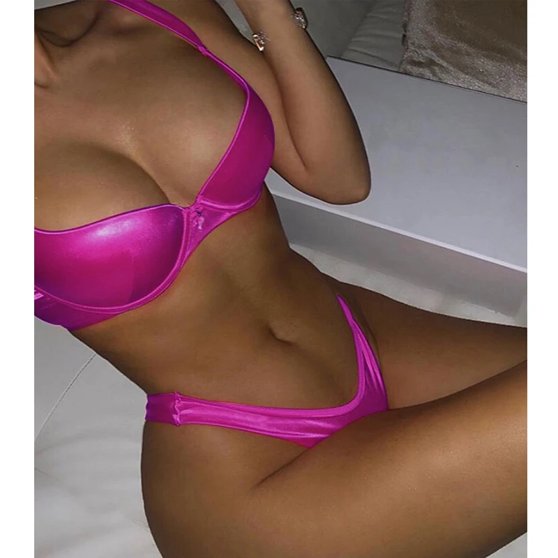 

ladies bikinis 2019 swimsuit biquini mulher biquini swimming suit for women suit bath push up low waisted green bikini swimwear