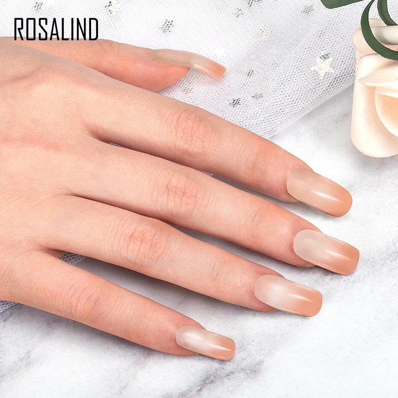 ROSALIND температурный полигель для наращивания ногтей акриловый строитель гель