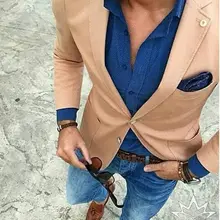 Портной костюм для шампанского куртки для мужчин повседневный мужской блейзер slim fit masculino на заказ свадебный пиджак для выпускного Америка hombre