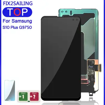 

LCD For SAMSUNG Galaxy S10+ Plus G9750 New 100% Super Lcd display Touch Screen Digitizer Parts For Samsung S10 Plus 6.4 Inch