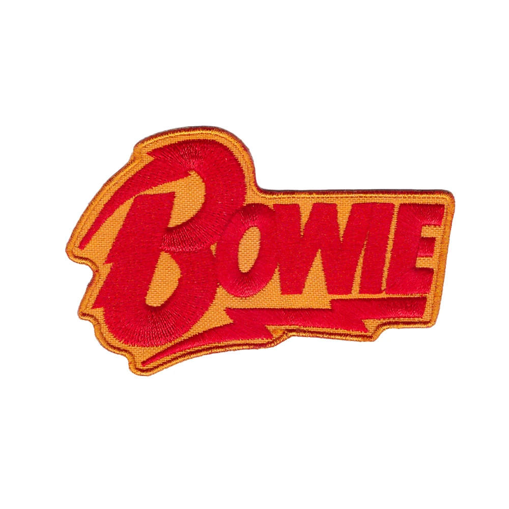 

David Bowie red/yellow flash iron-on/sew-on cloth patch free shipping