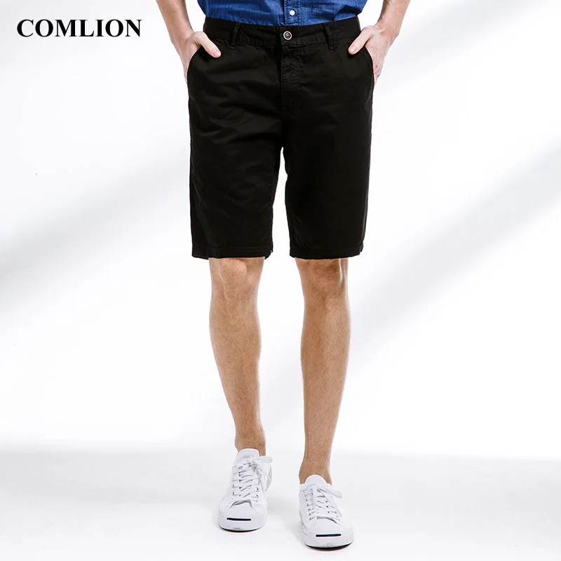 

COMLION Hotop New Brand Shorts Men 2018 Short Style Fashion Mens Shorts Summer Trousers Homme Cargo Style Safari High Quality F7