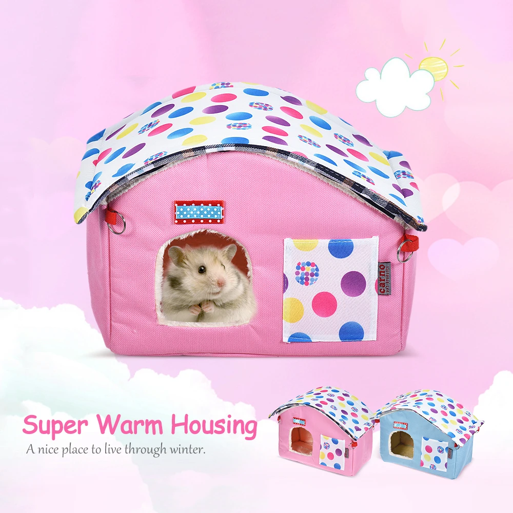 Small Animal Dog Cat Hammock Hanging Snuggle House Bed Cave Pet Bird  Rat Squirrel Guinea Pig Chinchilla Warm Hut Tent Cat House