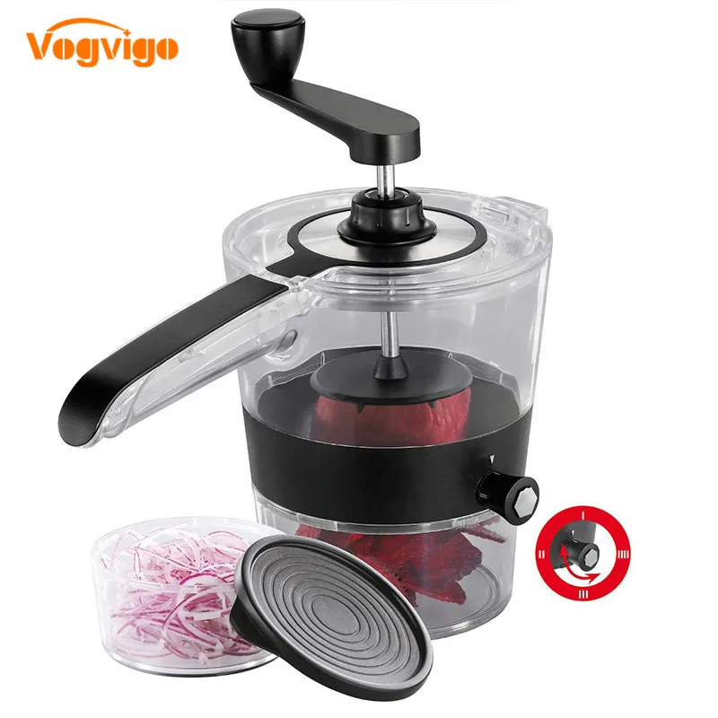 VOGVIGO Adjustable Spiral Slicer Multi Functional Kitchen Shredders Fruit Vegetable Cutter