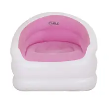 New creative fashion color colorful inflatable sofa comfortable flocking single sofa with backrest back support air