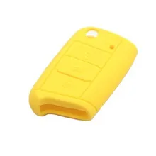 Дистанционный ключ силиконовая кожа(желтый) для Volkswagen для VW GOLF Mk7