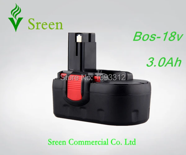 

New 18V NI-MH 3000mAh Power Tool Battery Replacement for Bosch BAT025 BAT026 BAT160 BAT180 BAT189 Rechargeable Batteries Packs