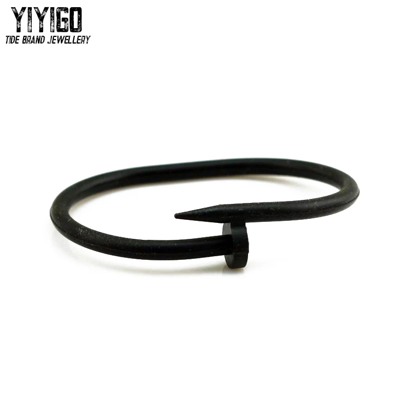 

American nail Bangles bracelets long thin small nail bracelet tide brand nail bracelet silicone bracelet jewelry spot wholesale