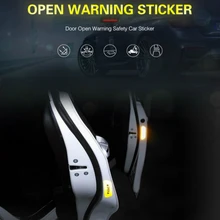 

New 4pcs/set Reflective Stickers Car Stickers Personality Reflective Auto Door Open Stickers Safe Warning Strickers Car Interior
