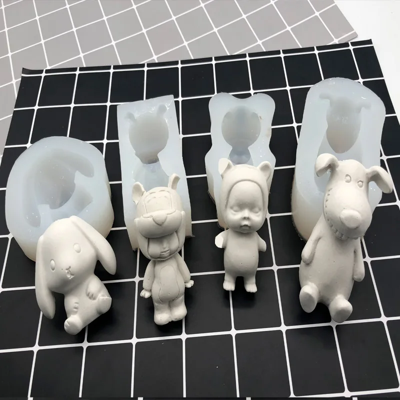 

Aouke 4 bear series silicone mold DIY fondant mousse cake mold chocolate fudge tool