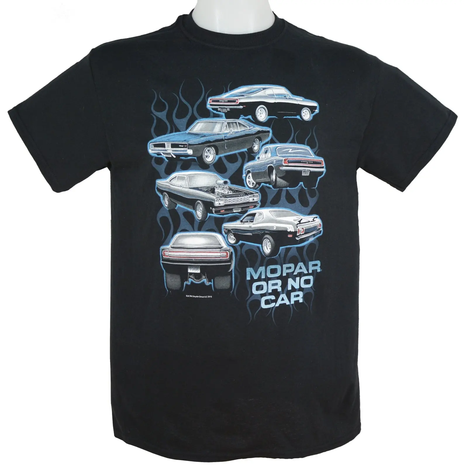 

Plymouth Barracuda Road Runner Duster & Dodge Charger Muscle cars - T-Shirt - Black