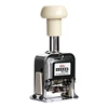 Deli 7506 Heavy duty automatic numbering machine, 6-15 bits/ wheel date Page business stamp for Financial office Bank ► Photo 2/6