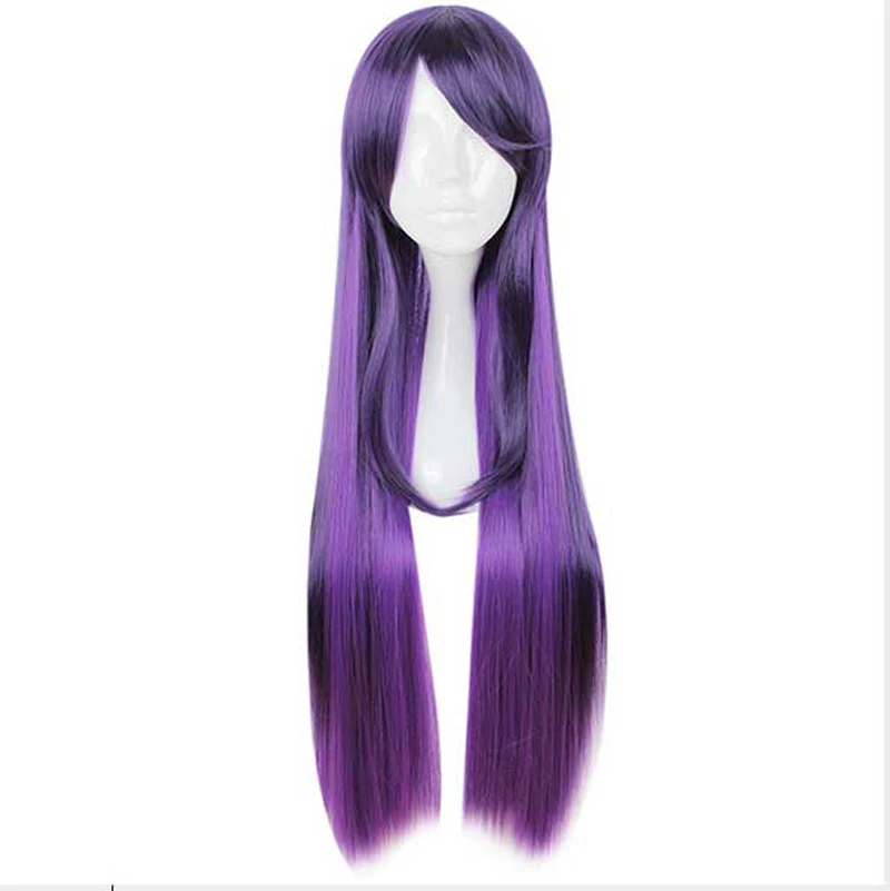 

LOL Syndra Wigs Long Purple Heat Resistant Synthetic Hair Perucas Cosplay Wig+ Wig Cap