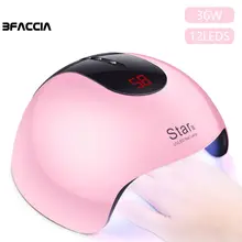 Bfaccia 36 Вт Star8 Сушилка для ногтей светодиодный Таймер установка с инфракрасным ногтей инструмент машина отверждения для всех