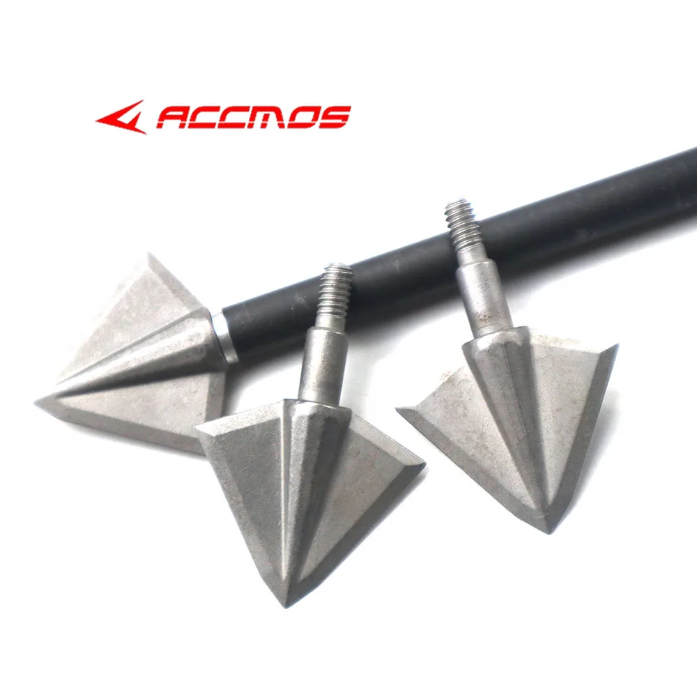 

6Pcs/Lot 125/150grain Steel sand Broadhead Hunting Arrow Head Shooting Outdoor Tactical Blades For Professional Bow Accessorie