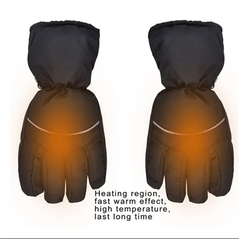 Зимние мужские перчатки с электрическим подогревом, согревающие, переносные, с батареей, мягкие, для спорта на открытом воздухе, ручные перчатки eldiven handschoenen#2O28