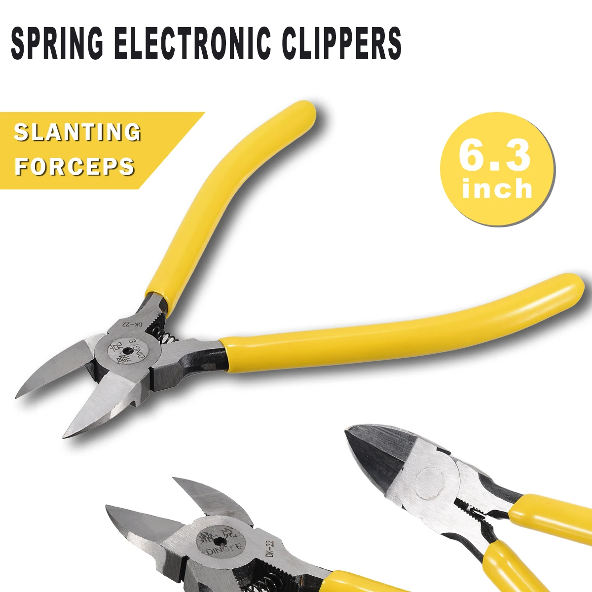 1PC Yellow Diagonal Cutting Plier High Carbon Steel Copper Wire Cable Shears Cutters Mayitr Hand Tool Hardware Tools