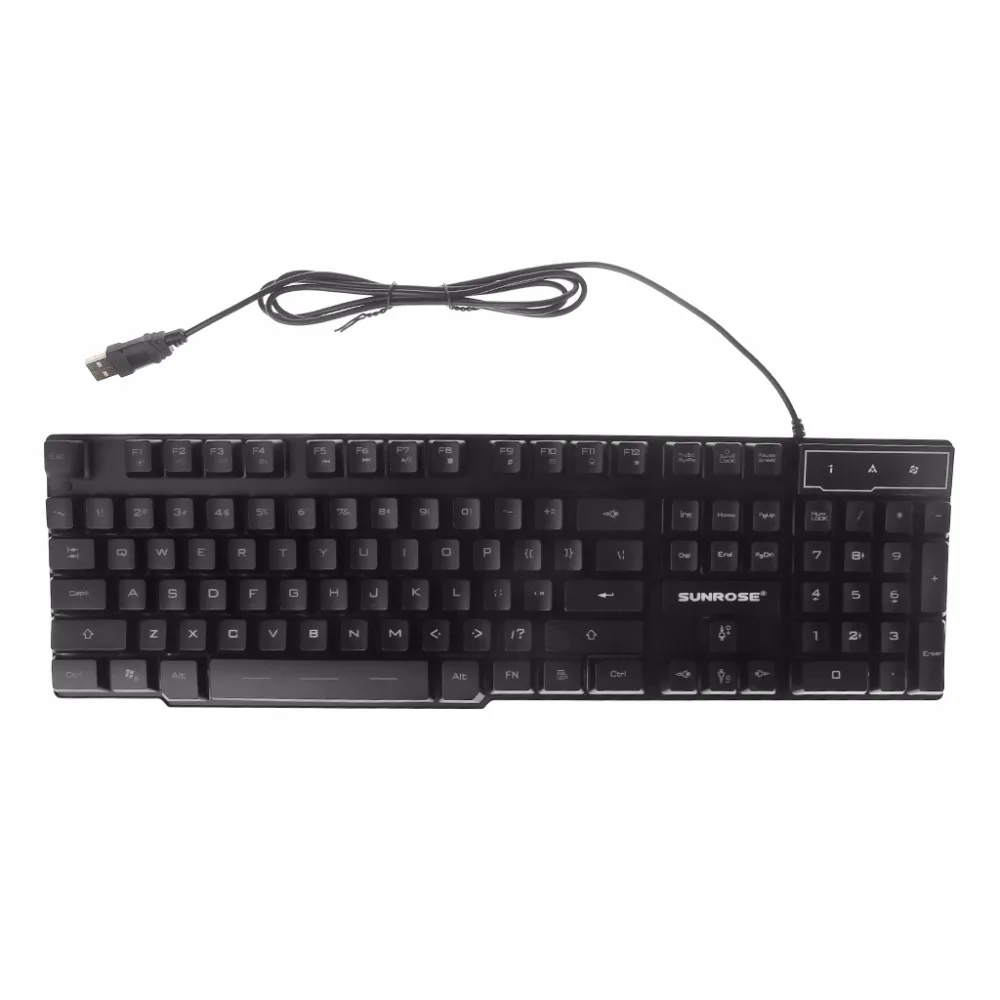 English Gaming Keyboard With 3 Colors Backlit Keycaps