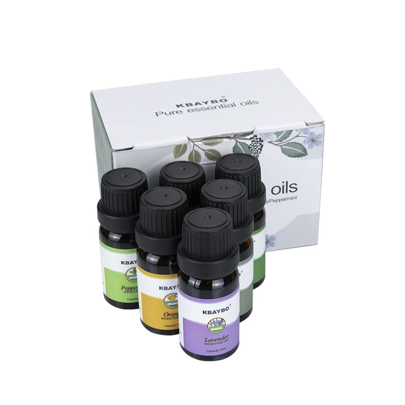 Essential Oil for Diffuser Aromatherapy Oil Humidifier 6 Kinds Fragrance of Rosemary Orange Lavender Peppermint Lemongrass Tea 
