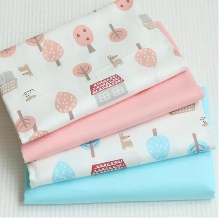 New 2pic/lot 40*50cm cotton fabric tecidos fabric patchwork sewing baby