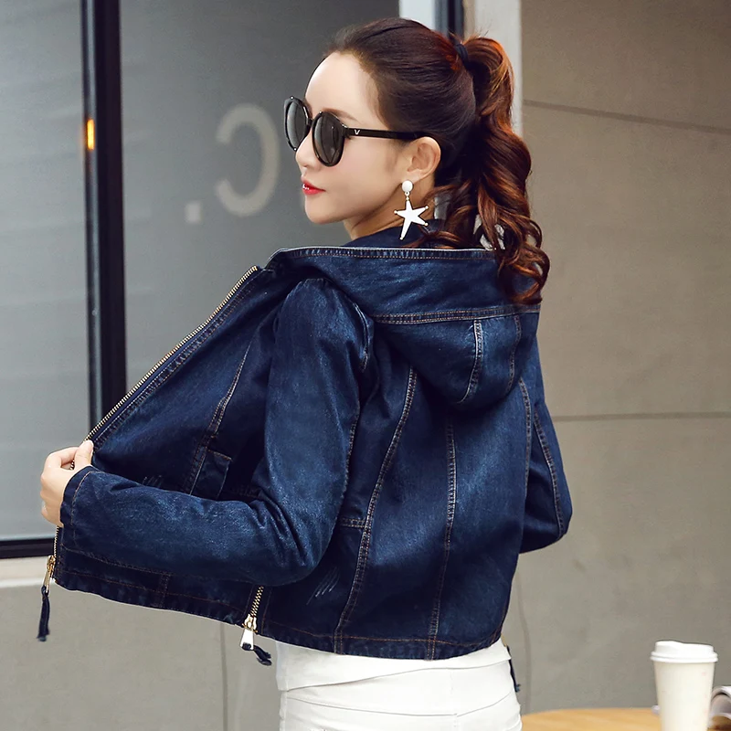 Pilot Denim Jacket Women Basic Jacket Coat Hooded Outwear Slim Short Warm Overcoats Denim Female Coats & Jackets Tops No302 Pilot Denim Jacket Women Basic Jacket Coat Hooded Outwear Slim Short Warm Overcoats Denim Female Coats & Jackets Tops No302