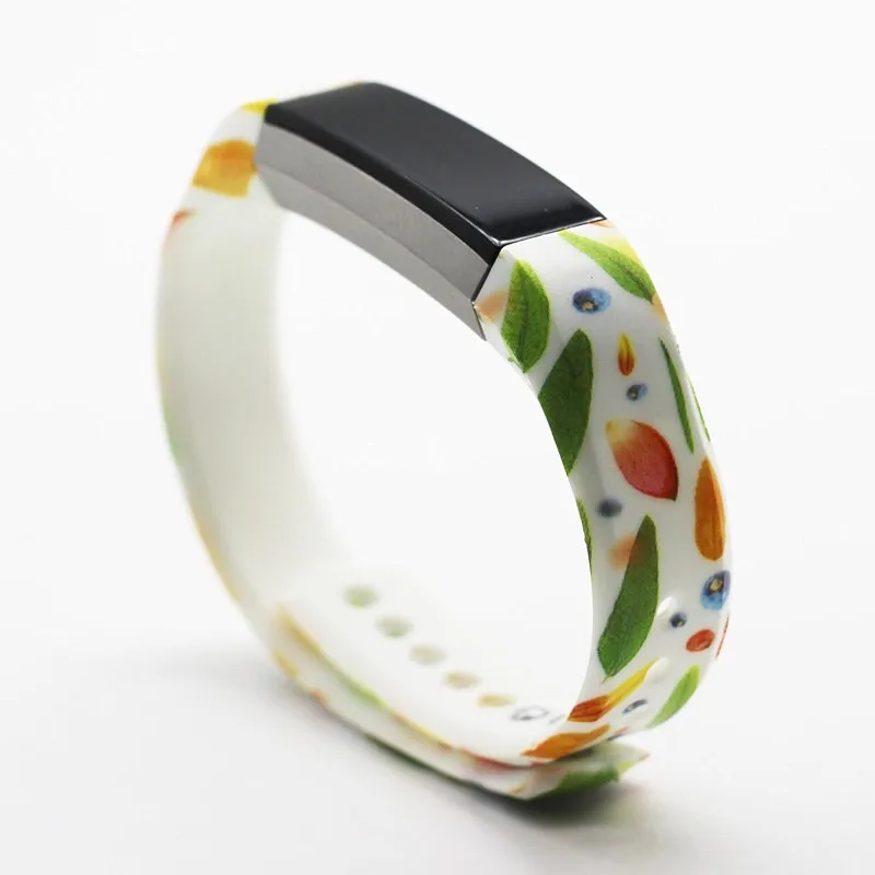 Patterns Large & Small Silicone Fitbit Alta Wristbands Sports Smart DIY Watch Bands Bracelet Strap Replacement in 20 Colors (11)