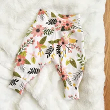 Повседневные штаны для малышей, популярные штаны-шаровары с рисунком для малышей, штаны для маленьких девочек, штаны для маленьких девочек, детские штаны для 6-24 месяцев