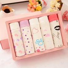 5 шт./кор. хлопок Большие размеры Нижнее белье для женщин средней высоты милые дышащие женские нижнее белье хлопок ткань сексуальные трусы для девочек