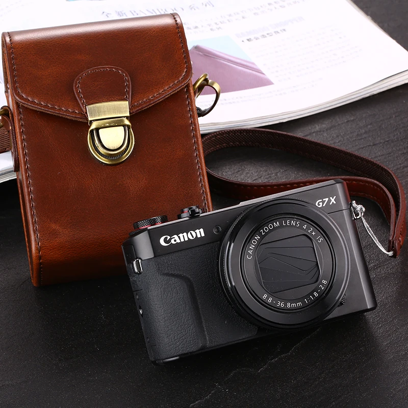 Чехол из искусственной кожи высокого качества для камеры Canon G9X G7X Mark ii SX730 SX720 SX710