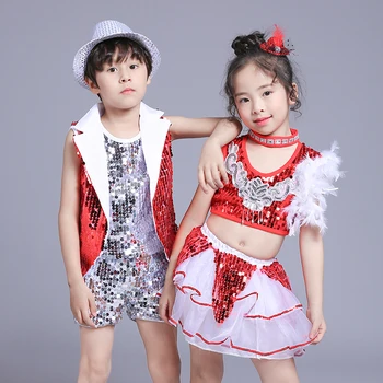 

Children's Jazz Dance Performance Modern Dance Segments Men and Women Hip-hop Street Dance Children's Walking Show tutu skirt