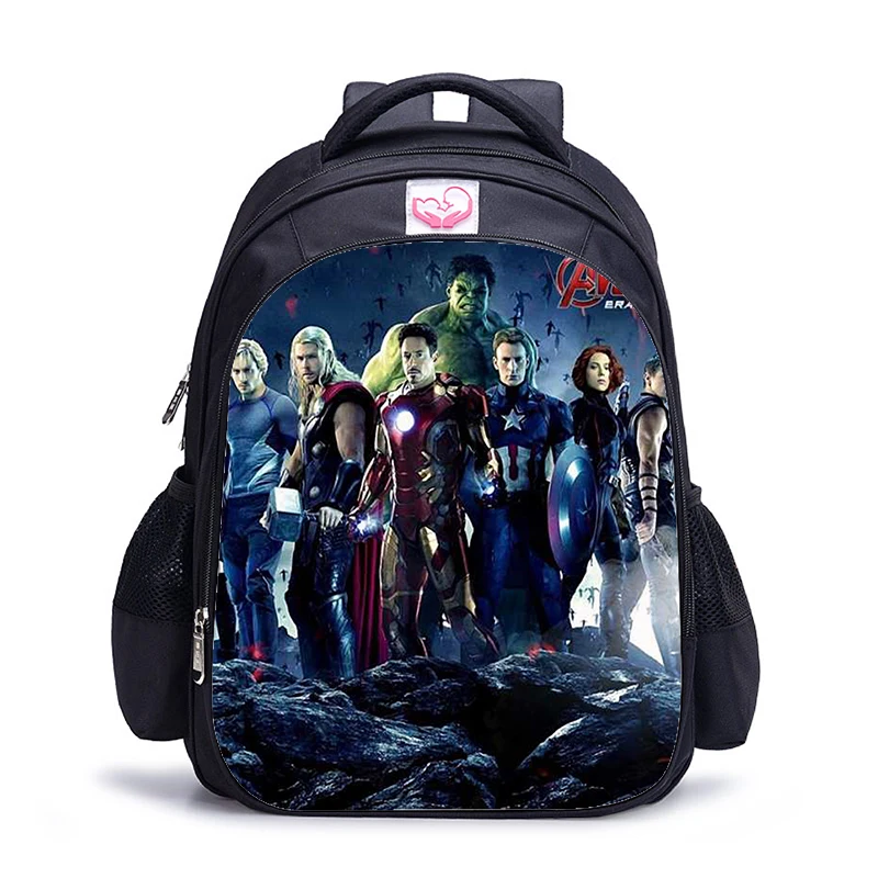 16 дюймов Супер рюкзак с героем Железный человек Тор Халк печать мультфильм детей школьные сумки для мальчиков подростков Mochila - Цвет: 026