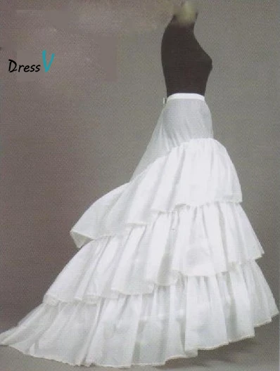 Dressv Cheap Wedding Petticoat Jupon Court Train Crinoline Slip