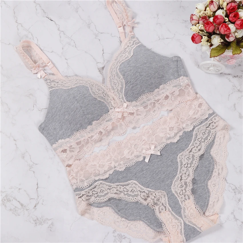 

2018 personalized underwear royal single-bra pendant women's lingerie push up bra set thin sexy wireless bras