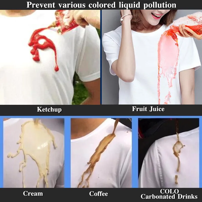 5-level Waterproof Women Anti-Dirty T Shirt Hydrophobic Stainproof Antifouling Quick Dry Top Short Sleeve Magic Hiking T-Shirt