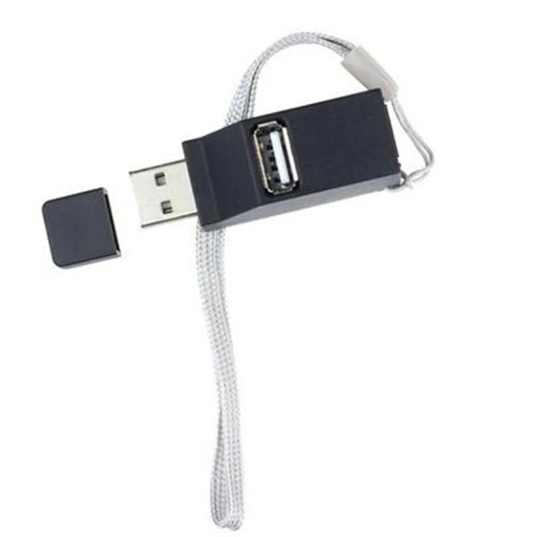 2.0 USB HUB In-line Splitter Adapter With lanyard For Notebook/Tablet Computer PC Peripherals Mini portable High Speed 3 Ports