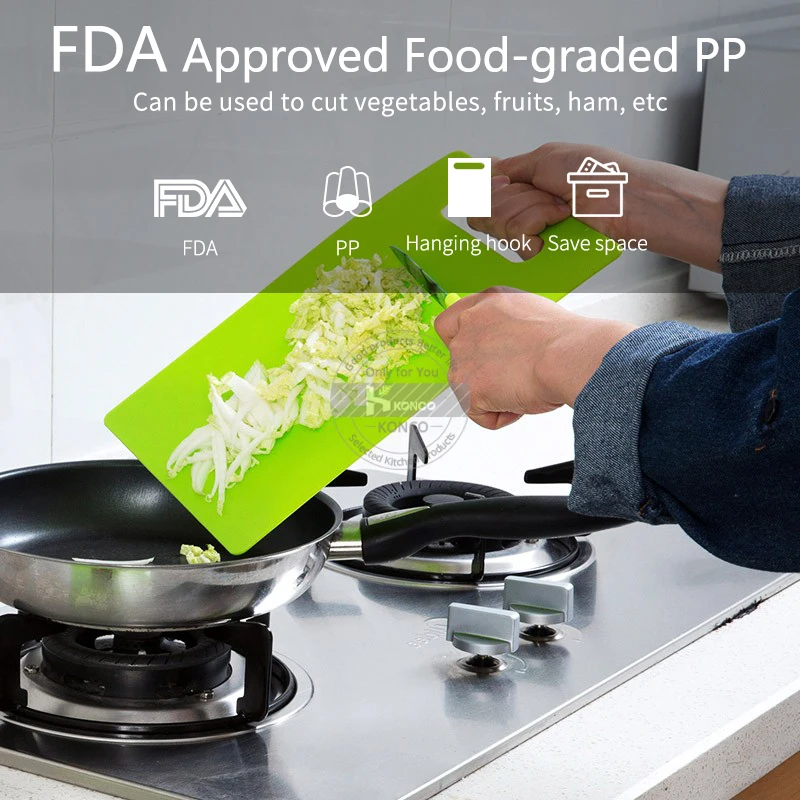 Пластиковая разделочная доска KONCO разделочные доски для продуктов на открытом