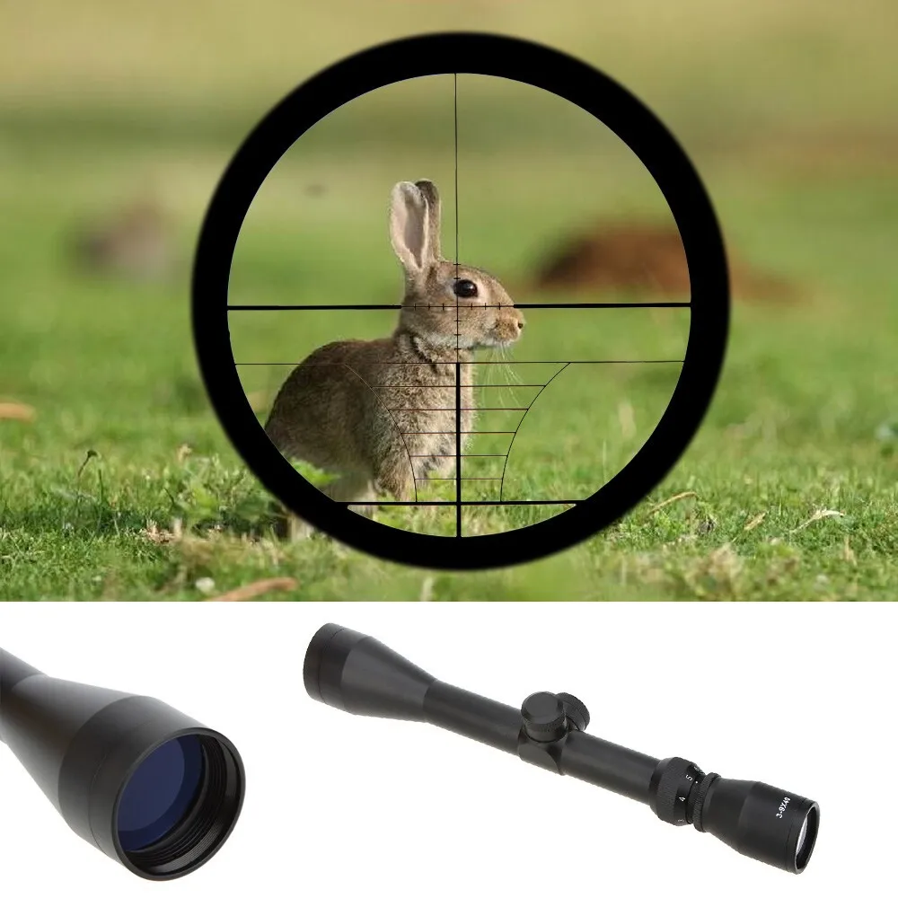 شحن مجاني 3-9x40 تعديل طلقة بندقية riflescope شبكاني البصر نطاق الصيد التكتيكي تهدف