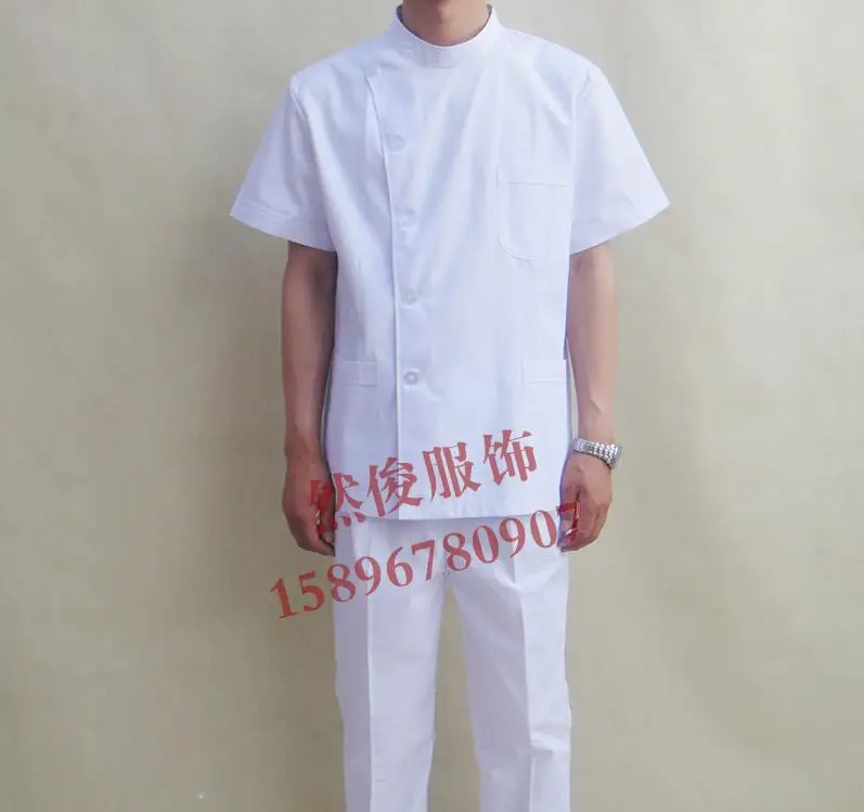 Medical male dress Odontologia Dentist clothing Short sleeve Summer Men