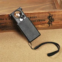 30X 60X светодиодный мини Карманный увеличительное Лупа Ручной портативный ювелирный микроскоп Лупа очки валюта УФ детектор Len